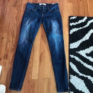 hollister jeans w/ zippers